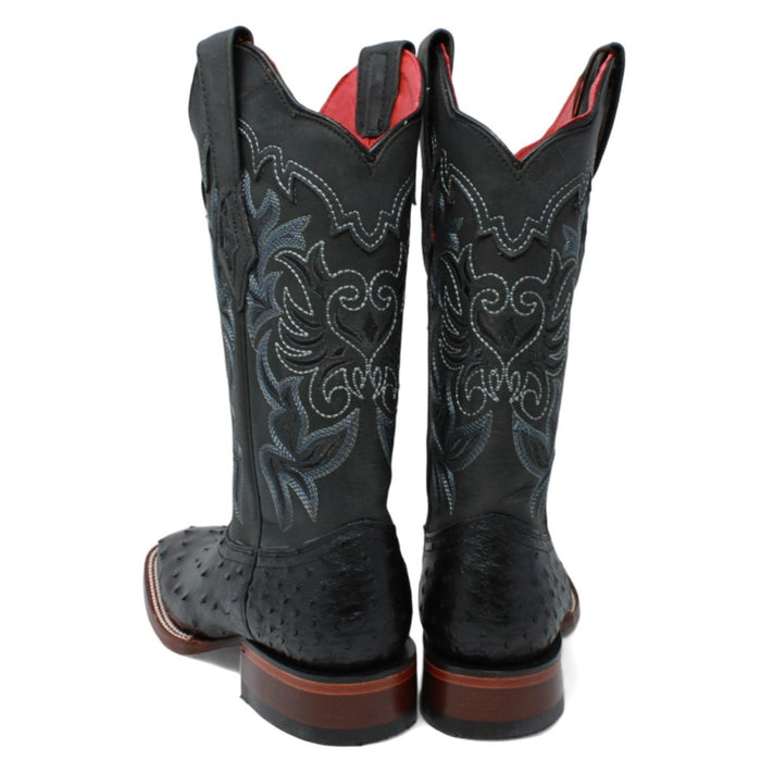 Botas de Avestruz Punta Cuadrada Dama LAB-3220305