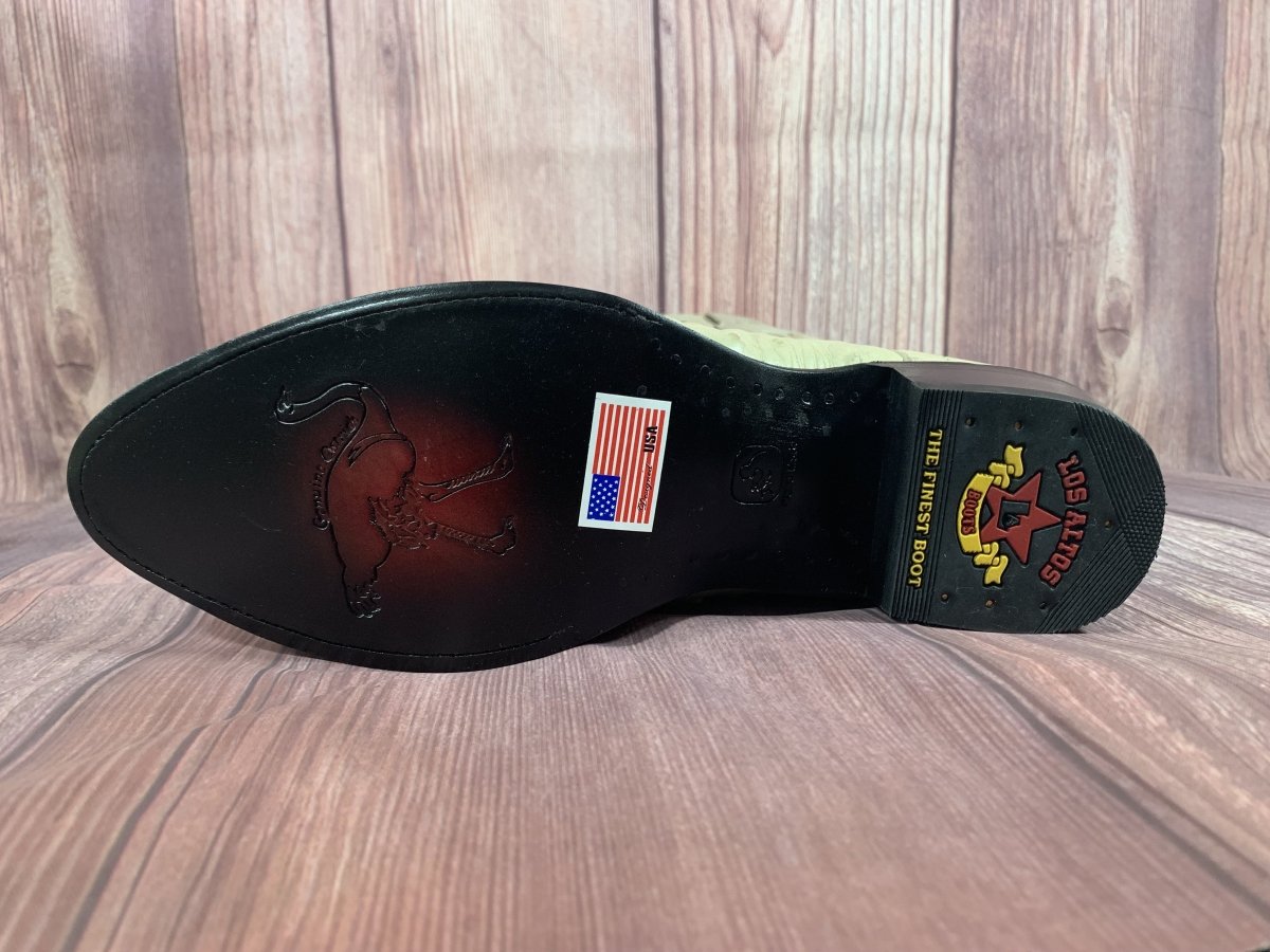 Botas de Avestruz Original Punta Oval LAB-650304