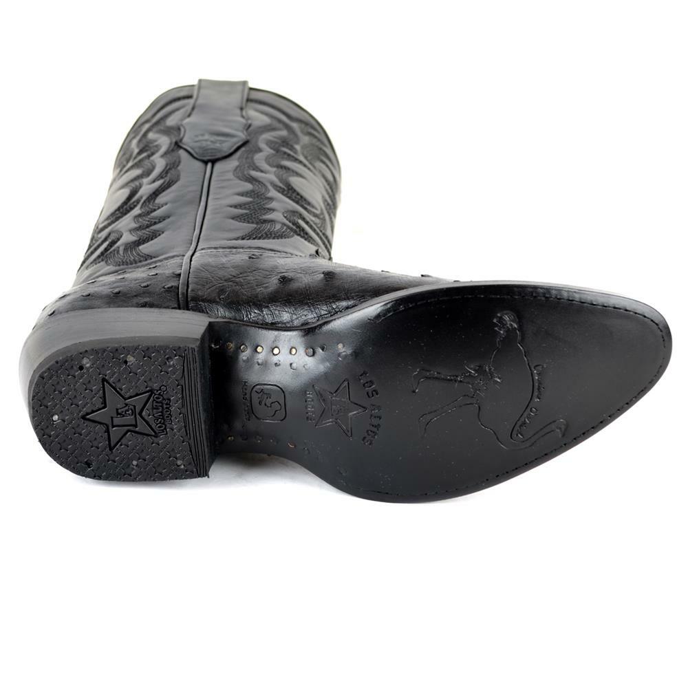 Botas de Avestruz Original Punta Redonda LAB-650305