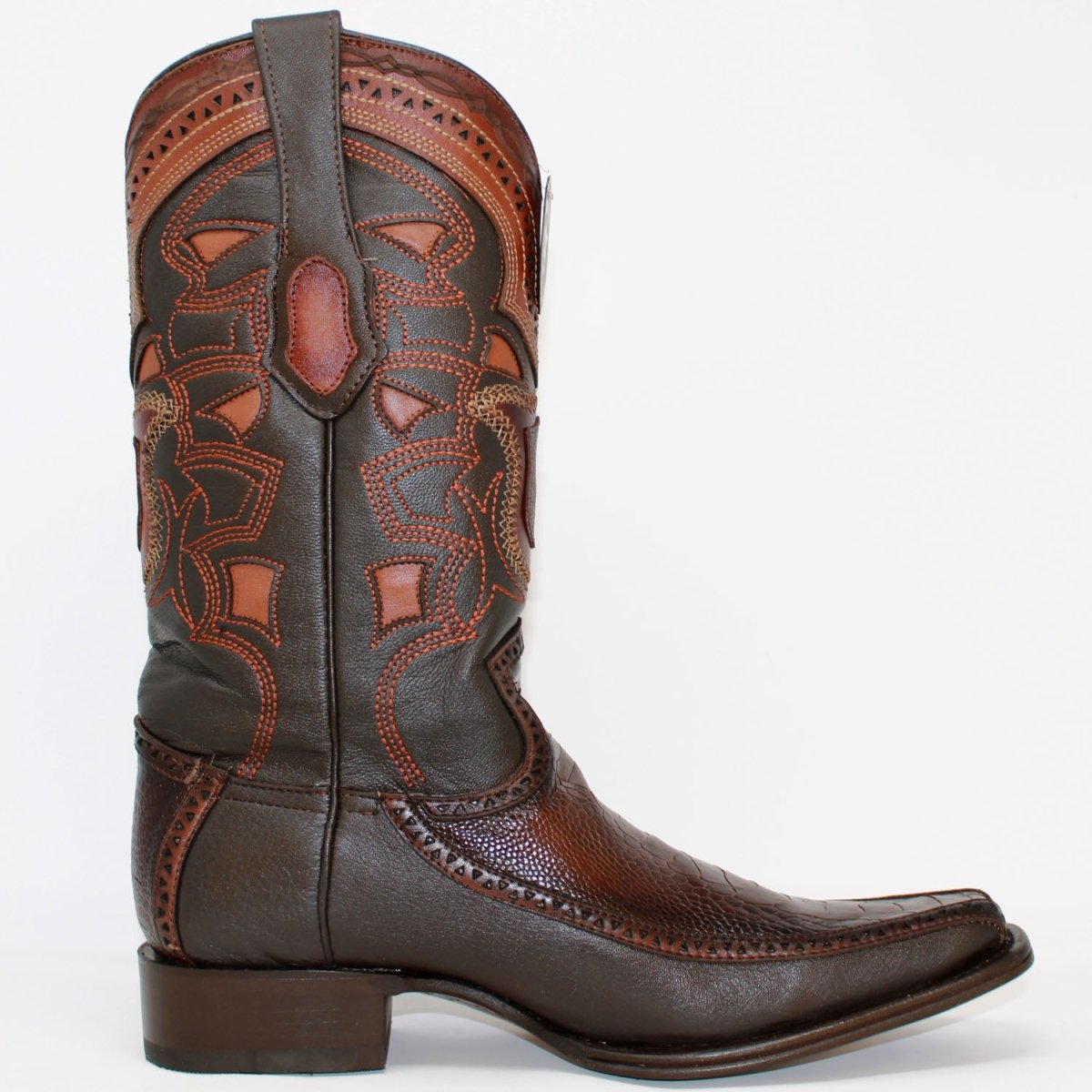 Botas de Avestruz y Venado Horma Europea LAB-76F0516