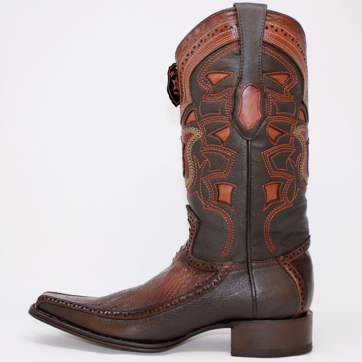 Botas de Avestruz y Venado Horma Europea LAB-76F0516