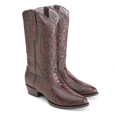 Botas de Avestruz Pata Semi Redonda LAB-600518