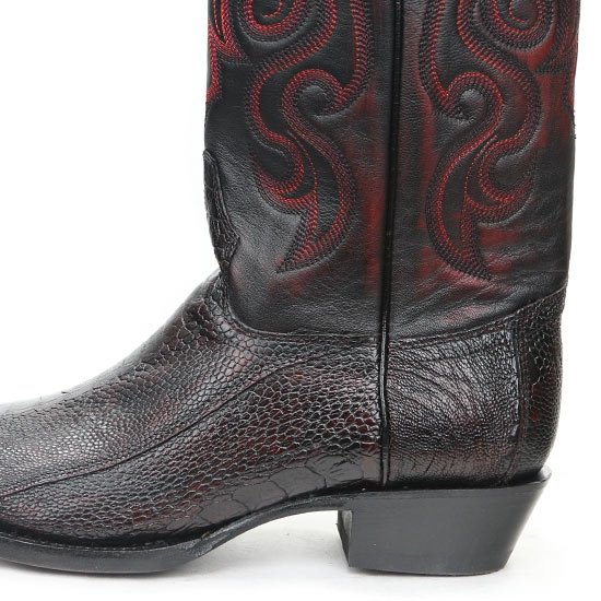 Botas de Avestruz Pata Punta Redonda LAB-650518