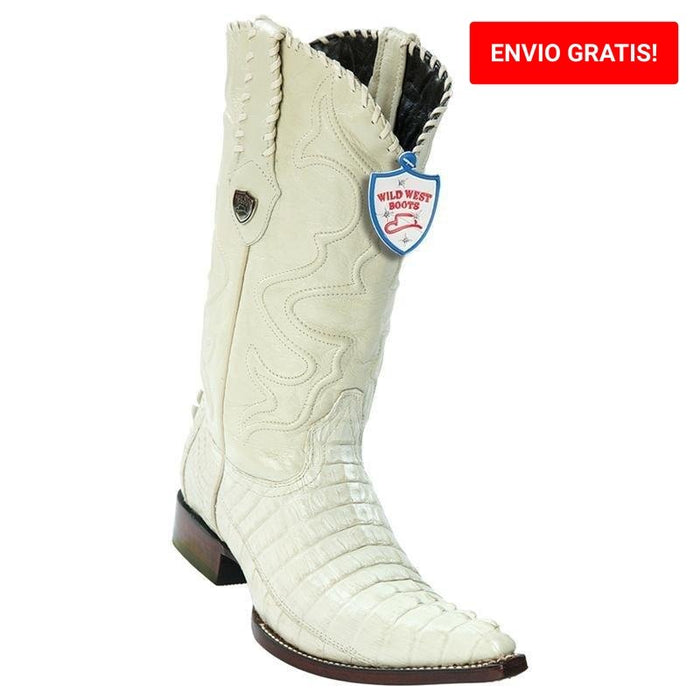 Botas de Cocodrilo Caiman Cola Punta 3X Aladino