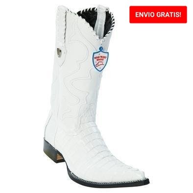 Botas de Cocodrilo Caiman Cola Punta 3X Aladino