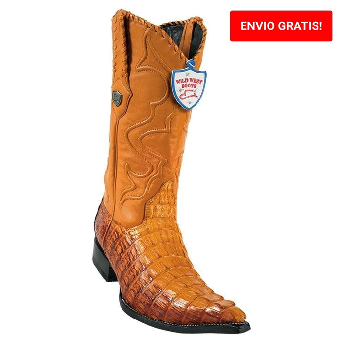 Botas de Cocodrilo Caiman Cola Punta 3X Aladino