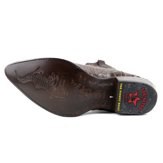 Botas de Cocodrilo Caiman Lomo Puntal by Los Altos Boots