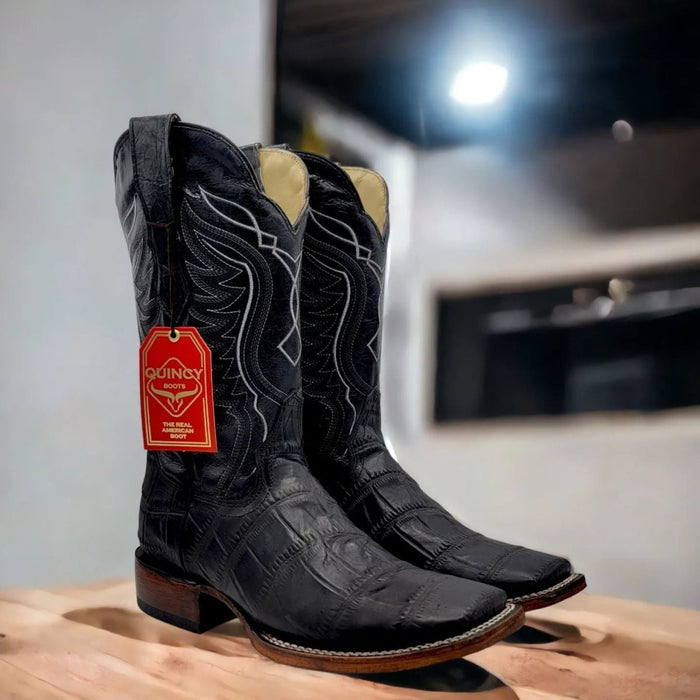 Botas de Cocodrilo Grabado Horma Rodeo Cuadrada