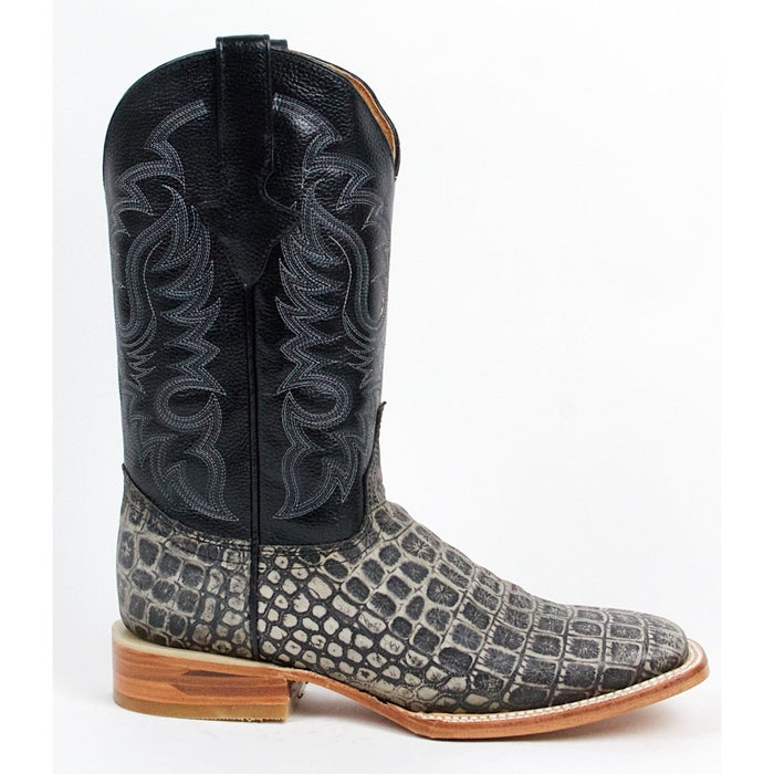 Botas de Cocodrilo Grabado Rodeo Cuadrada Quincy