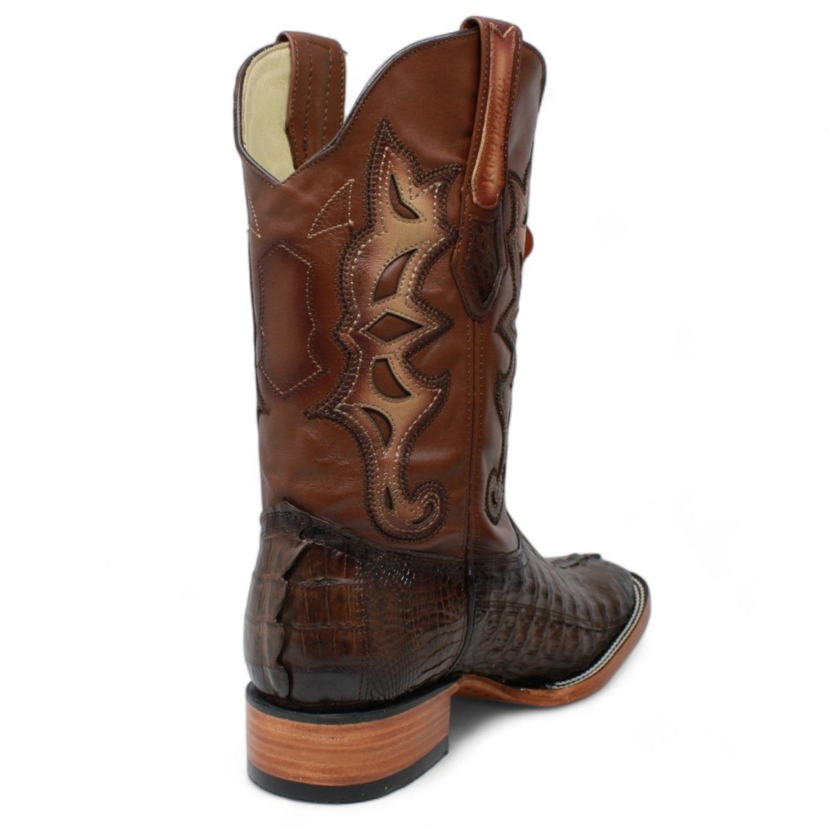 Botas Vaqueras de Cola de Cocodrilo Café Los Altos Boots