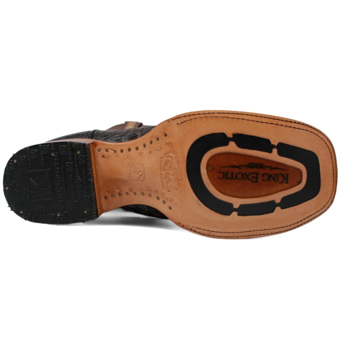 Botas Vaqueras de Cola de Cocodrilo Café Los Altos Boots