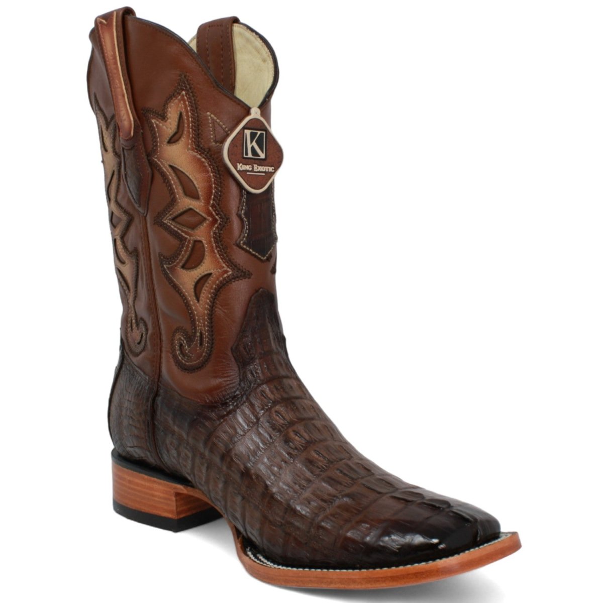 Botas Vaqueras de Cola de Cocodrilo Café Los Altos Boots