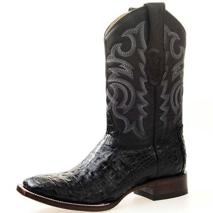Botas Cola Cocodrilo Rodeo Negro Los Altos
