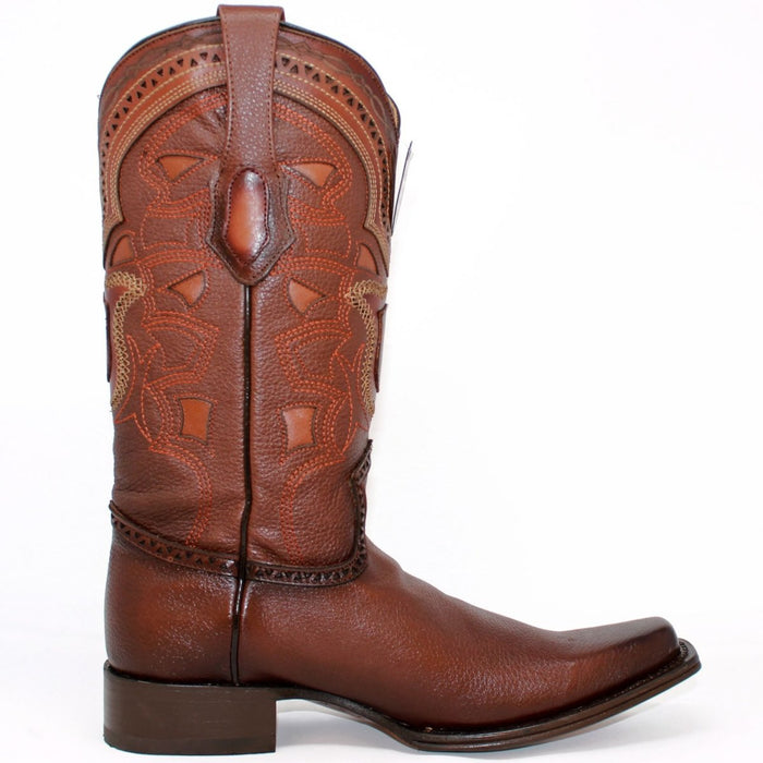 Botas de Cuero Original Punta Europea Cafe