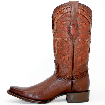 Botas de Cuero Original Punta Europea Cafe