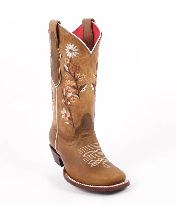 Botas de Cuero Bordadas para Mujer Rodeo