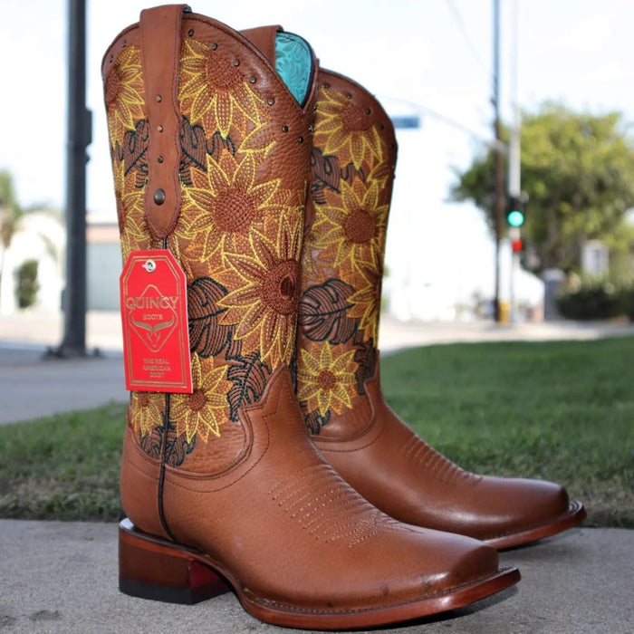Botas de Cuero Girasol Rodeo para Mujer
