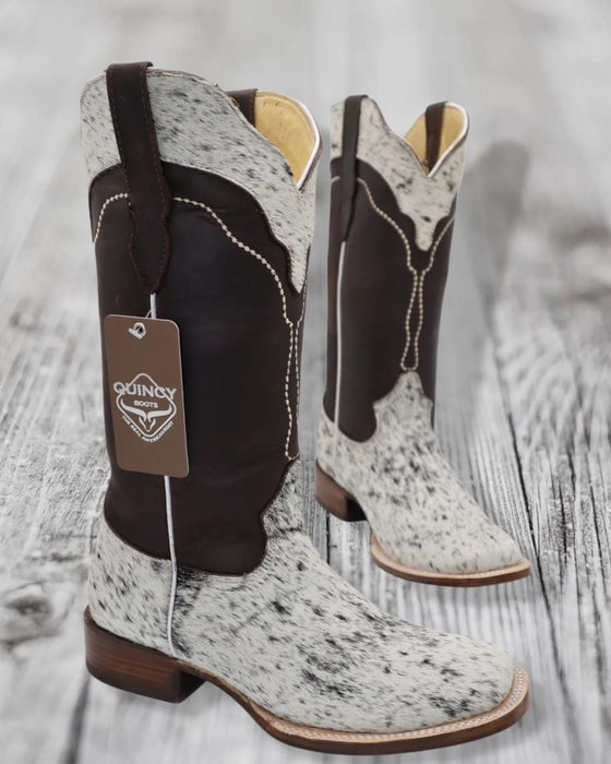Botas de Cuero con Pelo de Vaca Rodeo Mujer