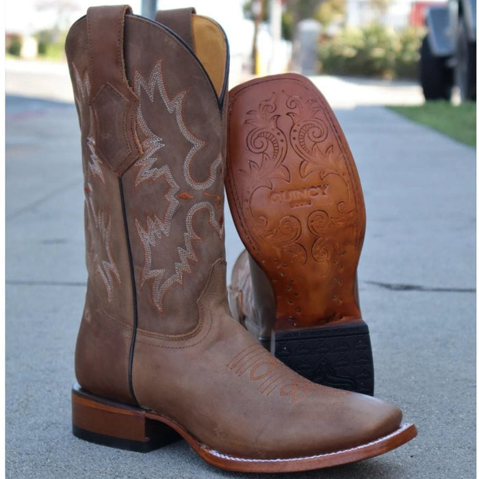 Botas de Cuero Crazy Original Rodeo Cuadrada Miel