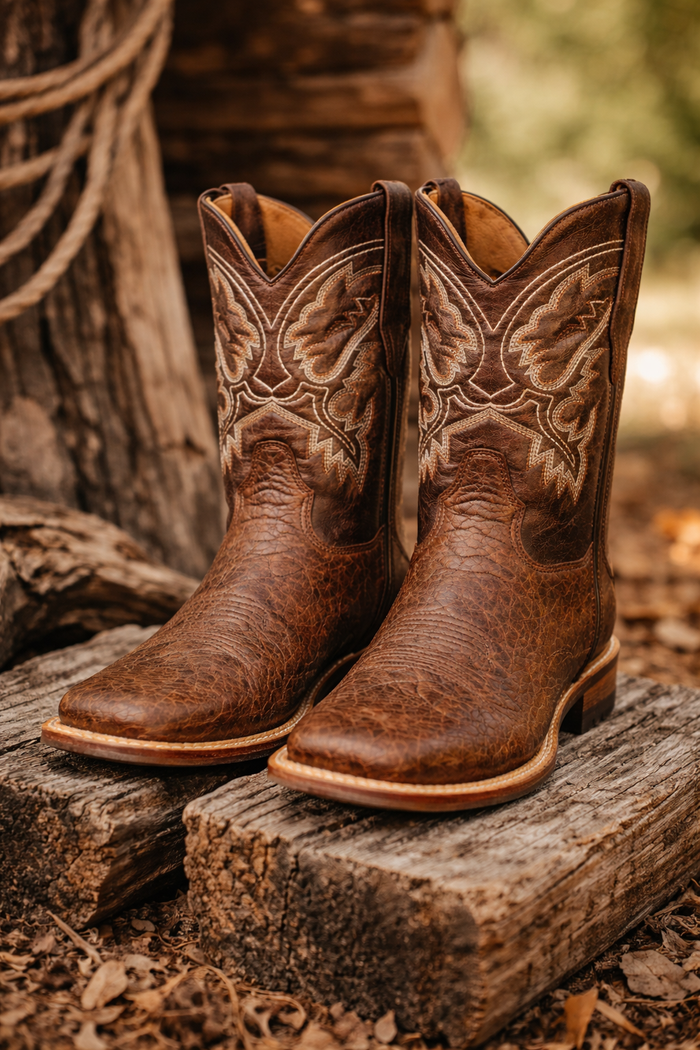 Botas de Cuero de Cuello de Toro Original