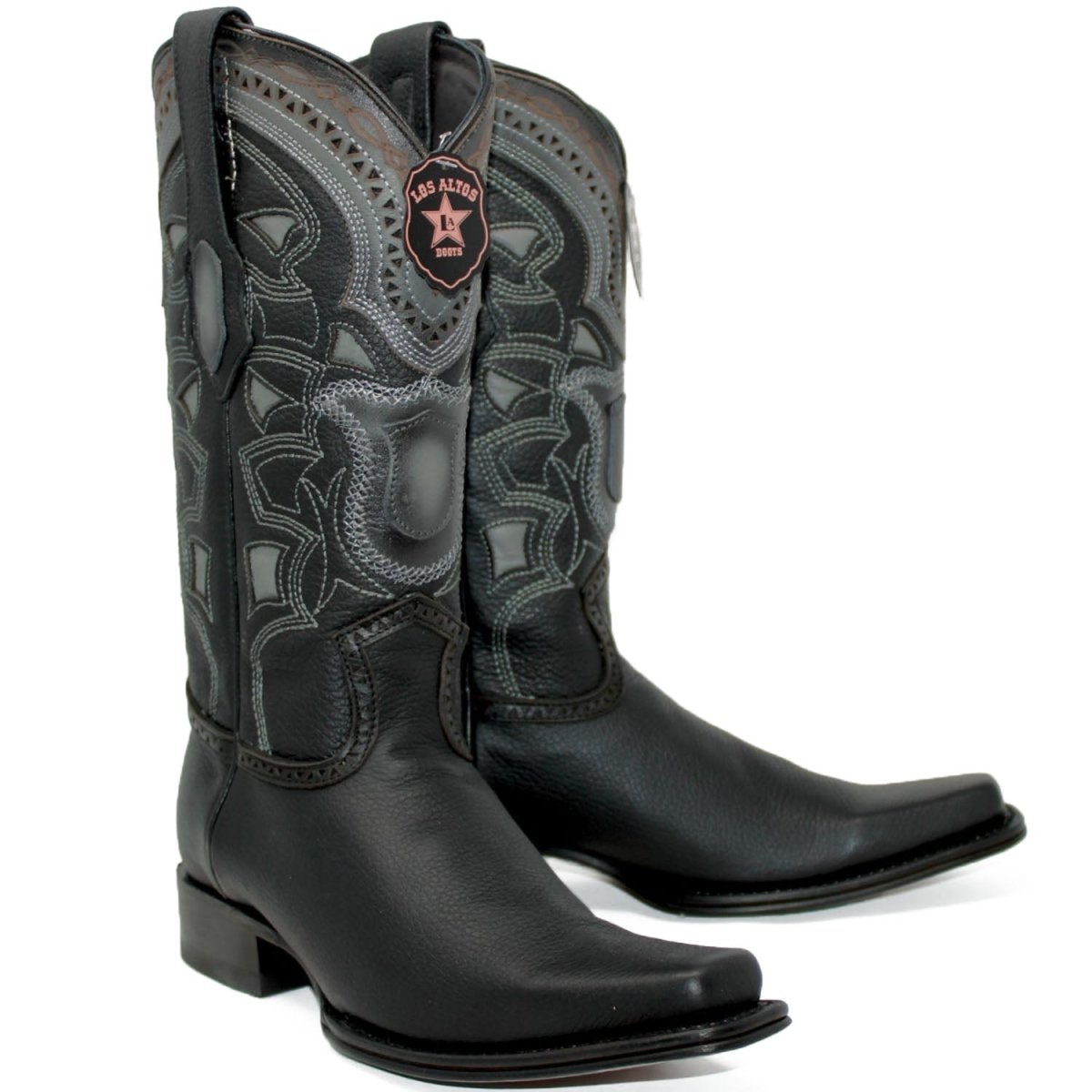 Botas de Cuero Grisly Horma Europea Negro LAB-762705