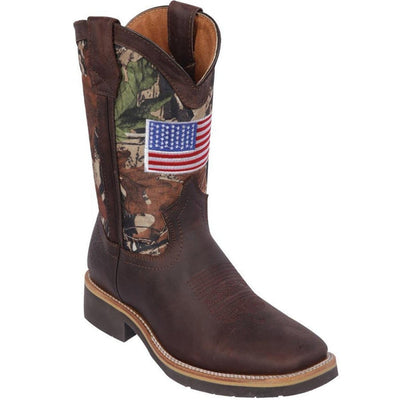 Botas de Cuero Horma Cuadrada Ancha USA Quincy Boots
