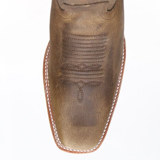 Botas de Cuero Rodeo Cuadrada Miel LAB-8129951