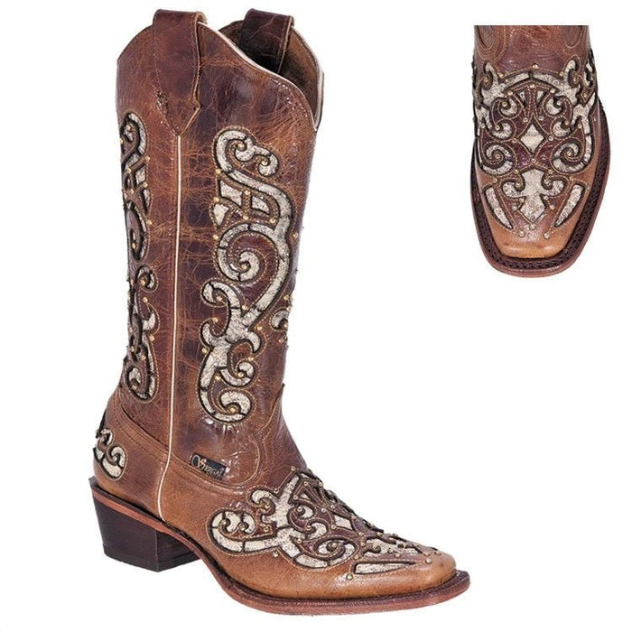 Botas de Cuero Rodeo Mujer JB-SG500HON Miel