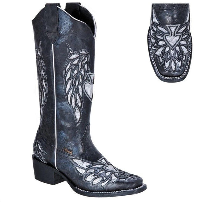Botas de Cuero Rodeo Mujer JB-SG500NEG