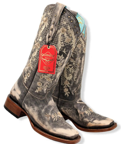 Botas de Cuero Lijado Rodeo Mujer Choco