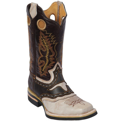 Botas de Cuero Original Rodeo Cuadrada Café