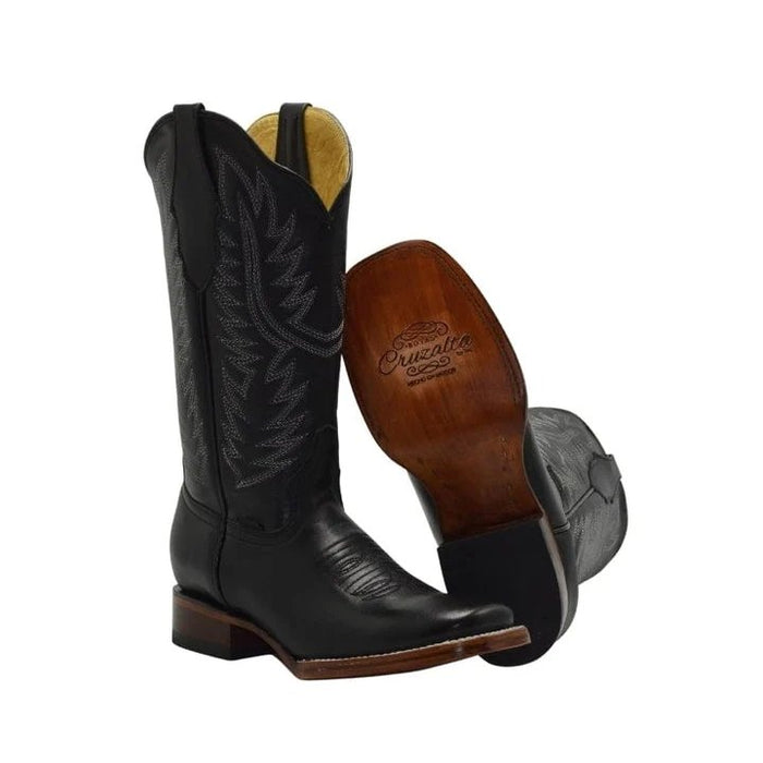 Botas de Cuero Rodeo Mujer Negro JB-16-10N