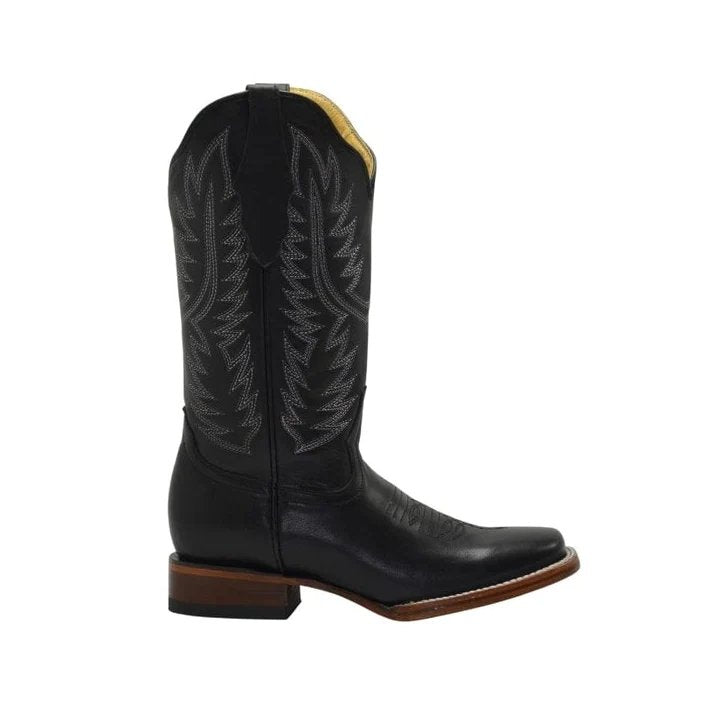 Botas de Cuero Rodeo Mujer Negro JB-16-10N