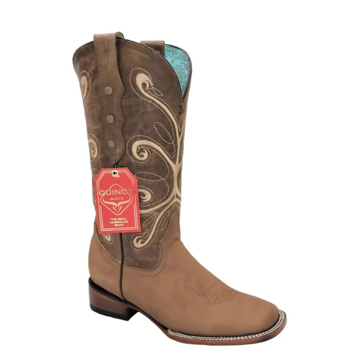 Botas de Cuero Rodeo Mujer Tan Quincy Boots