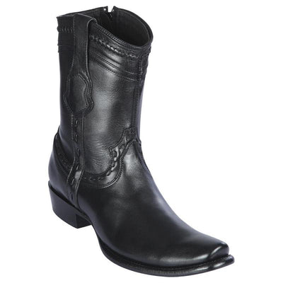 Botas de Cuero Pull Up Horma Dubai Negro LAB-479B3805