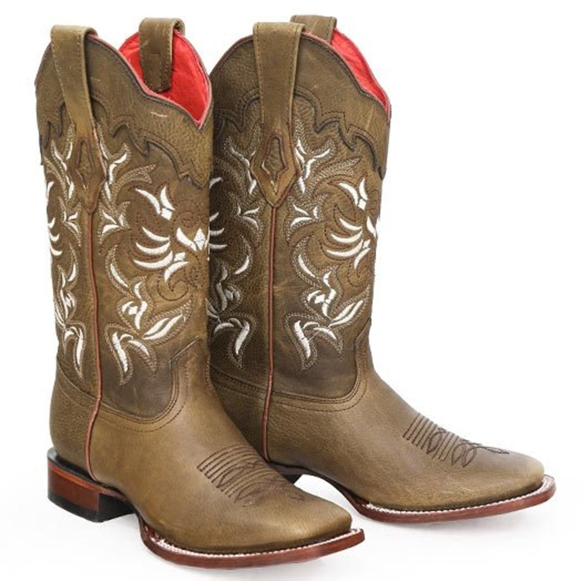 Botas de Cuero Rage Rodeo Cuadrada Dama Miel