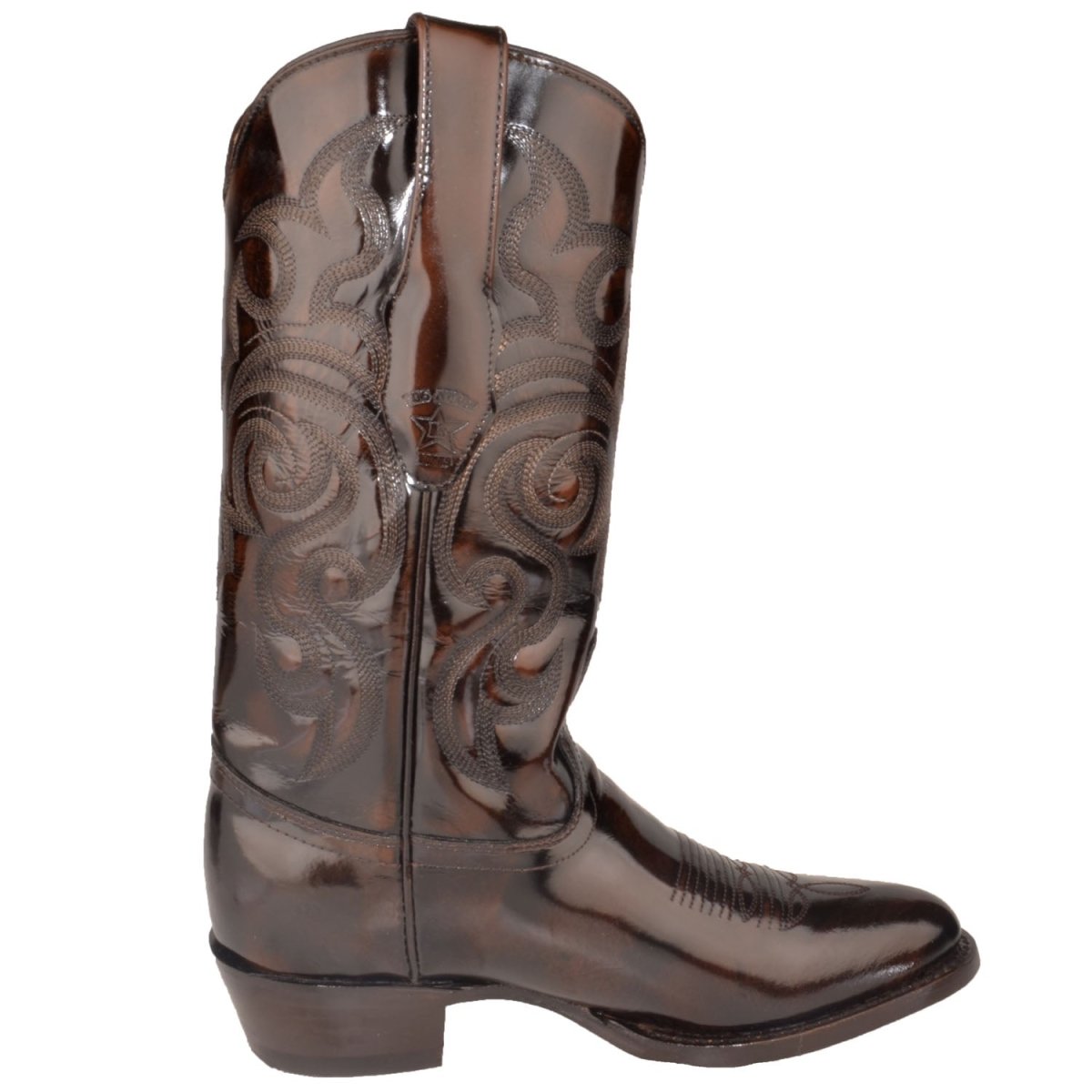 Botas de Cuero Vaqueras Acabado Camaleón LAB-654207