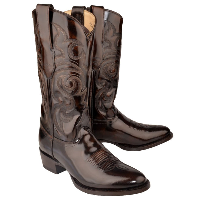 Botas de Cuero Vaqueras Acabado Camaleón LAB-654207