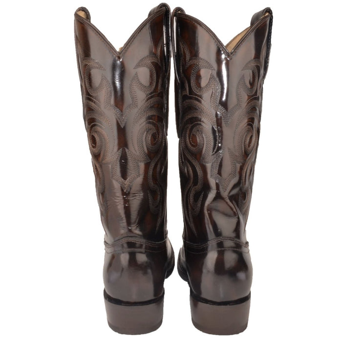 Botas de Cuero Vaqueras Acabado Camaleón LAB-654207