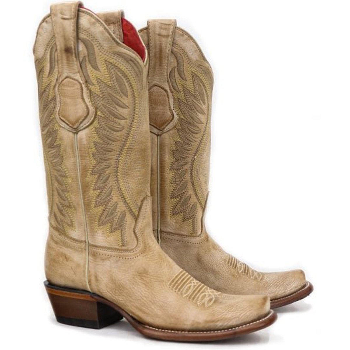 Botas de Cuero Vintage Horma Dubai Dama Miel