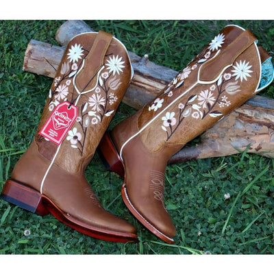 Botas de Cuero Volcano Rodeo Miel para Mujer