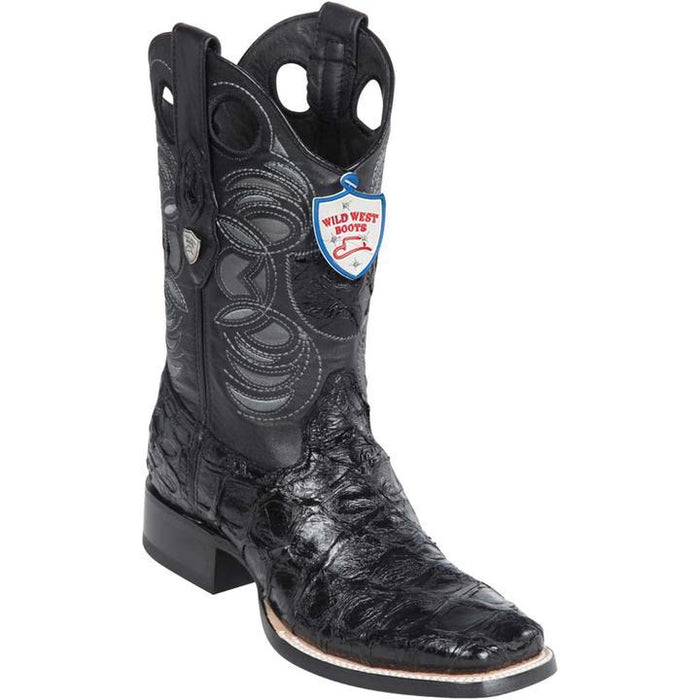 Botas de Pescado Pirarucu Original en Horma Rodeo Cuadrada WW