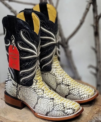 Botas de Piton Grabado Rodeo Cuadrada
