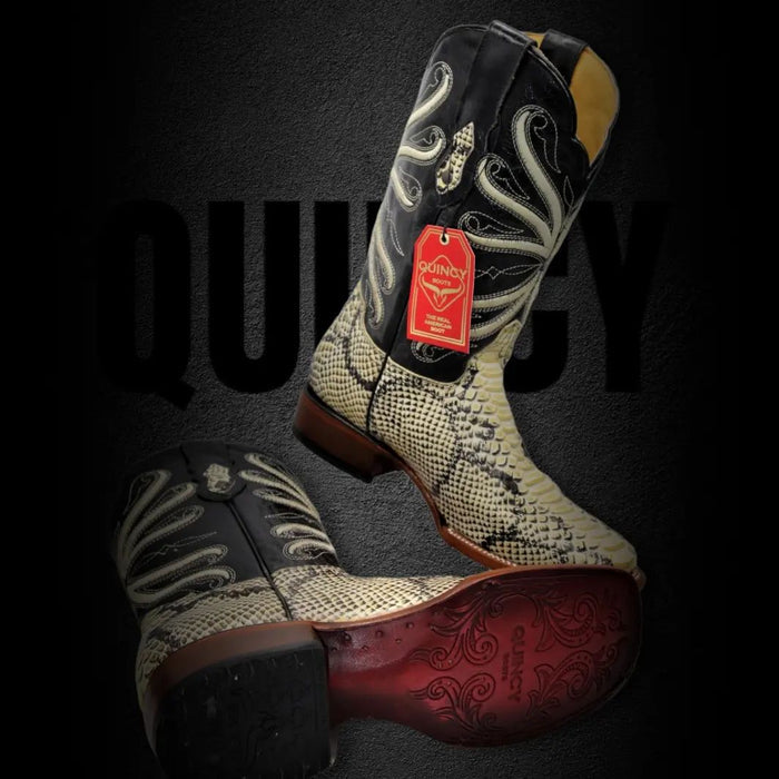 Botas de Piton Grabado Rodeo Cuadrada
