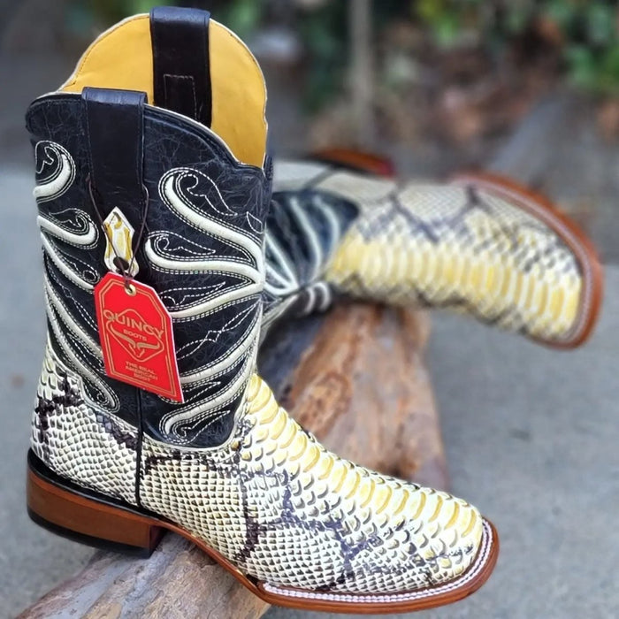 Botas de Piton Grabado Rodeo Cuadrada