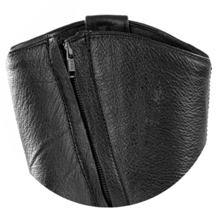 Men's Python Print Leather Square Toe Boots - Natural