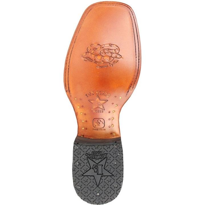 Handcrafted Python Square-Toe Ranch Boots