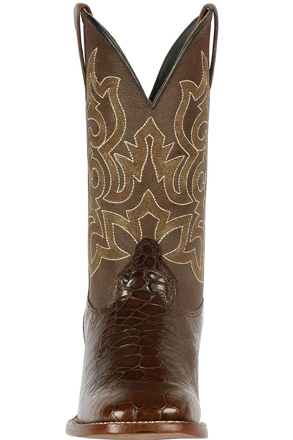 Botas de Tortuga Grabada Horma Rodeo Cuadrada