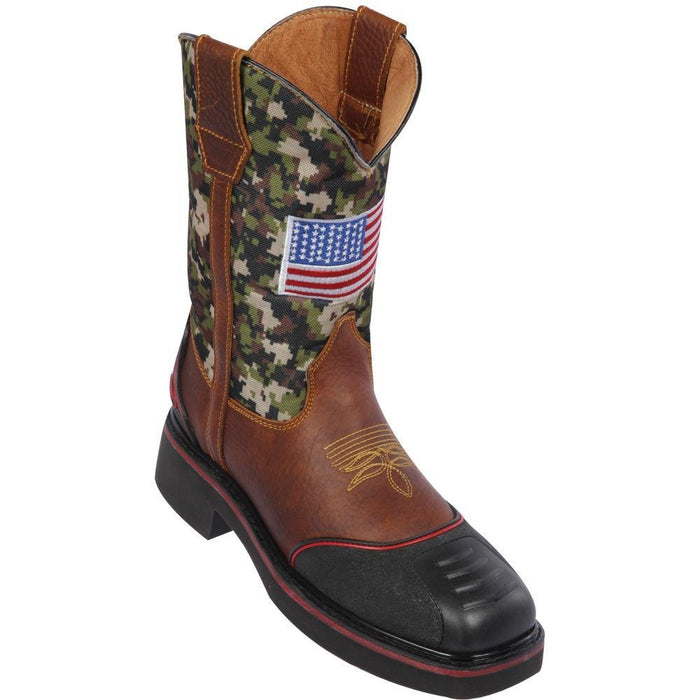 Botas de Trabajo Bandera USA Casco Acero Quincy Boots