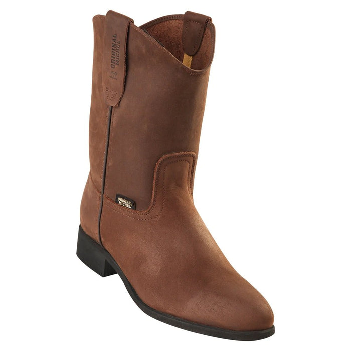 Botas de Trabajo Cuero Crazy con Suela de Hule Cafe OM